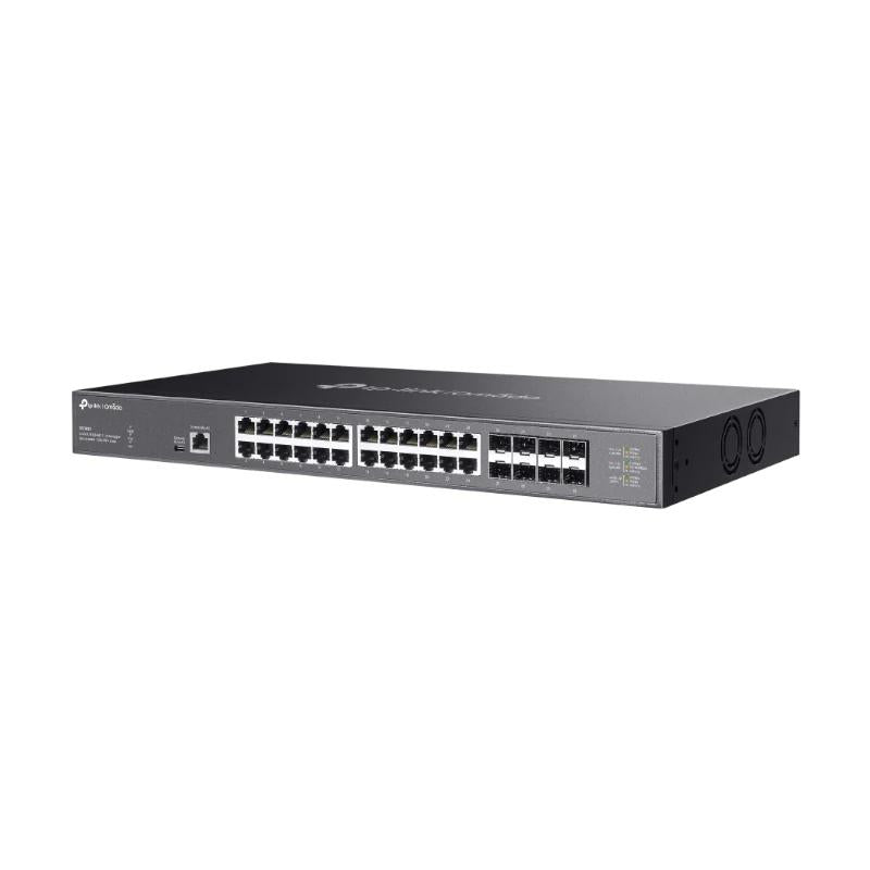 TP-Link SX3832 Switch L2+ 24x10GbE 8x10Gb SFP+ - detalle