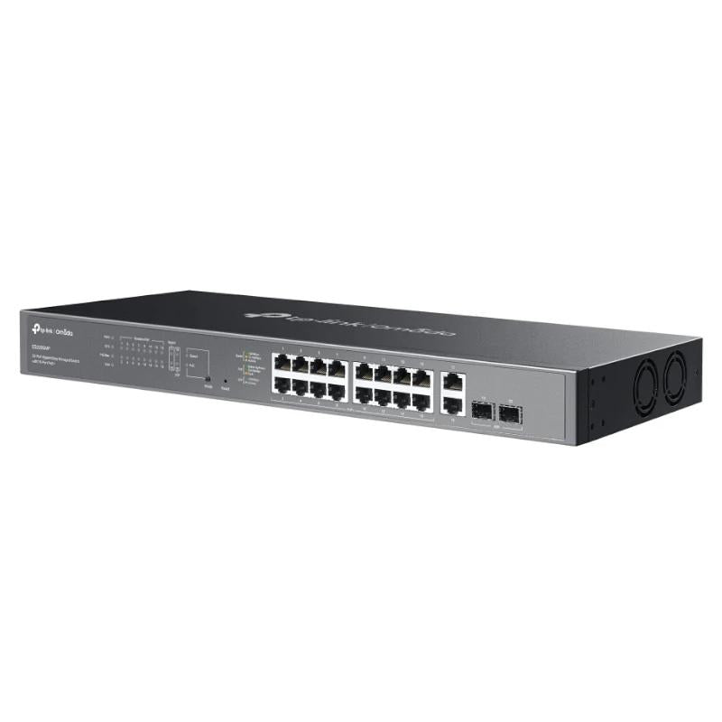 TP-Link ES220GMP Switch 16xG PoE+ 2xG 2xSFP 250W - detalle