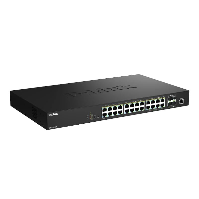 D-Link DMS-1250-28P/E Switch 24mG PoE 4x10 SFP+ - detalle