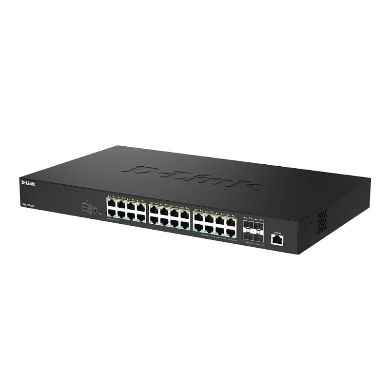 D-Link DMS-1250-28P/E Switch 24mG PoE 4x10 SFP+ - detalle