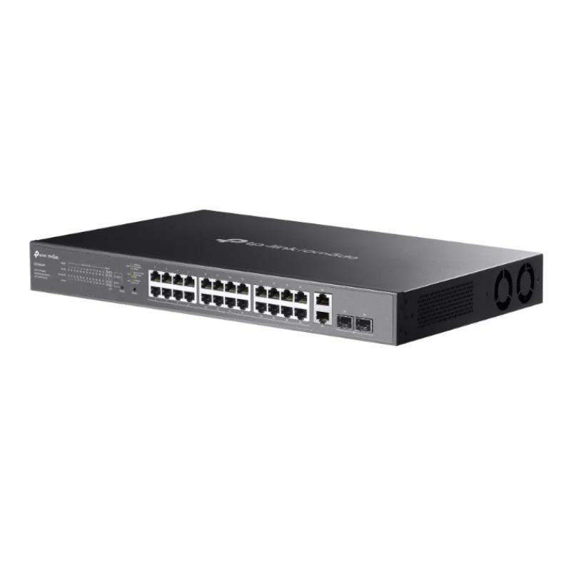 TP-Link ES228GMP Switch 24xPoE+ 2xGb 2xSFP 384W - detalle