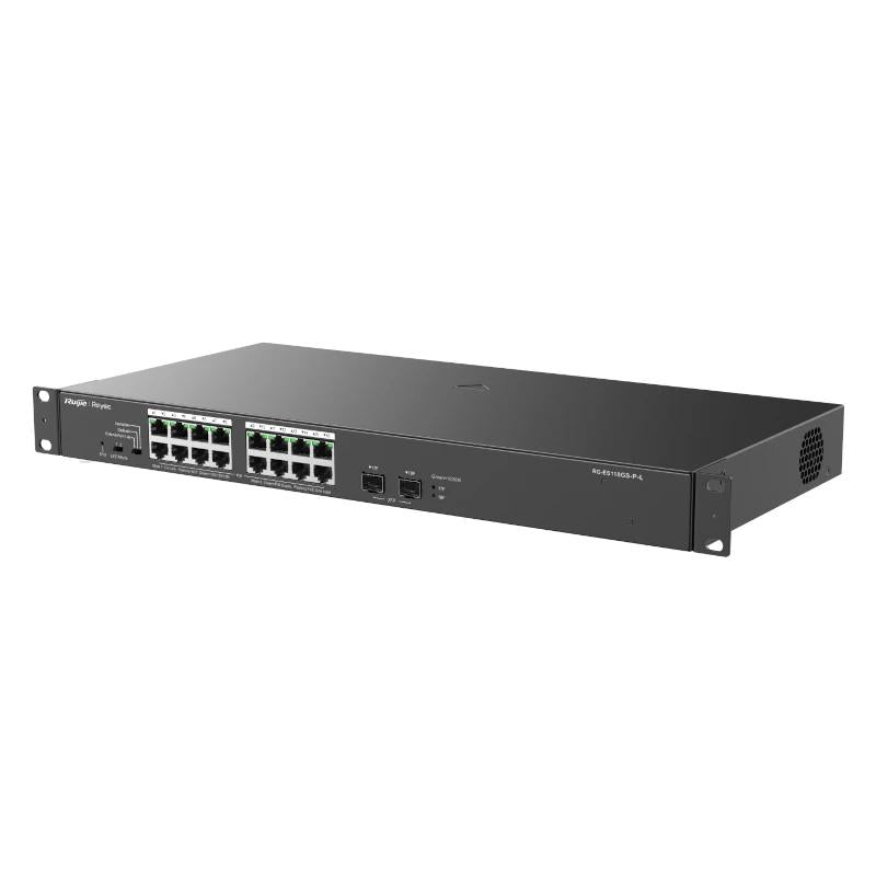 Reyee 16-Port 1000Mbps + 2 Gigabit SFP Ports, 16 o - detalle