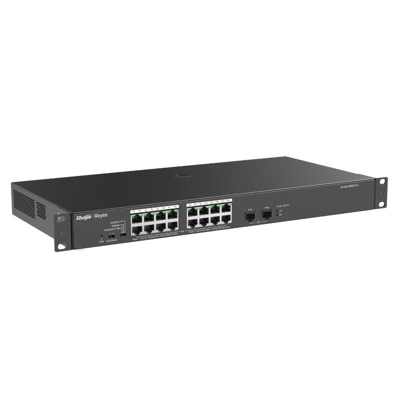 Reyee 16-Port 1000Mbps + 2 Gigabit SFP Ports, 16 o - detalle