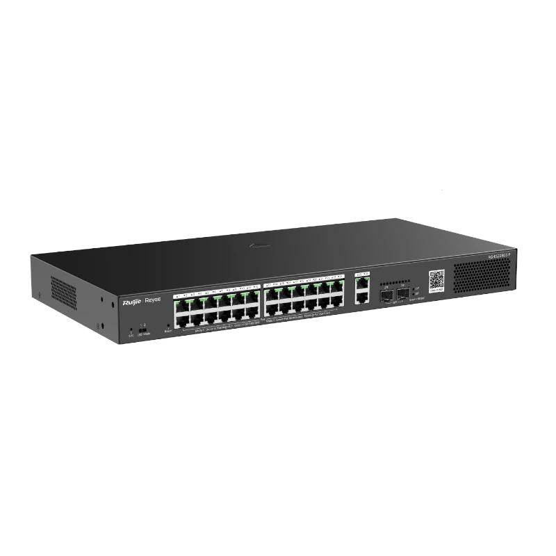Reyee 28-Port Gigabit Smart POE Switch, 24 PoE/POE - detalle