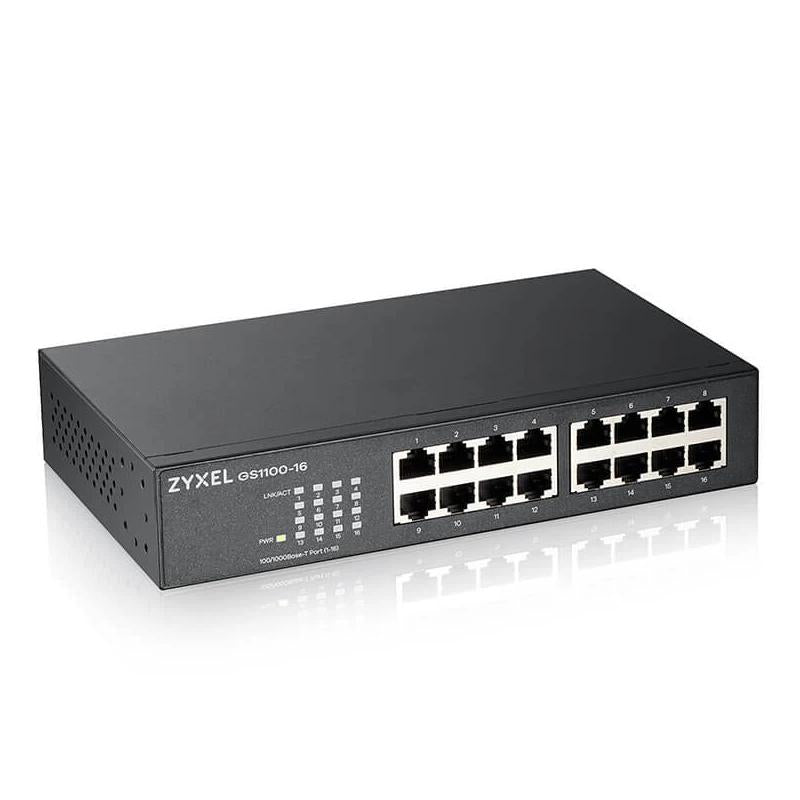 ZyXEL GS1100-16S Switch 16xGbE DIP Selector - detalle