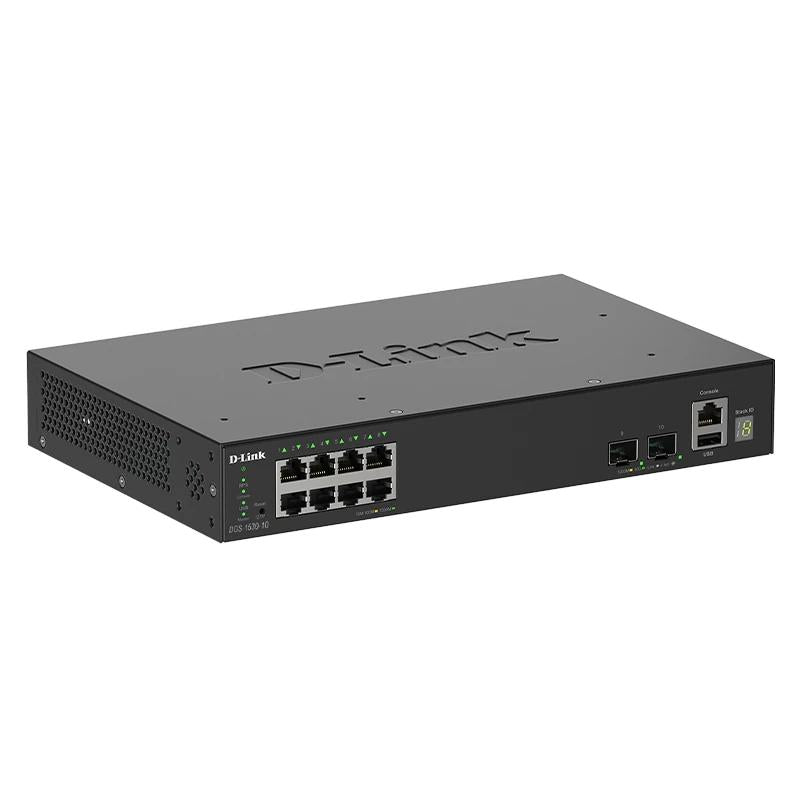 D-Link DGS-1530-10/E Switch 8xGb 2x10G SFP+ - detalle