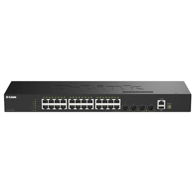 D-Link DGS-1530-28/E Switch 24xG 4x10G SFP+ - detalle