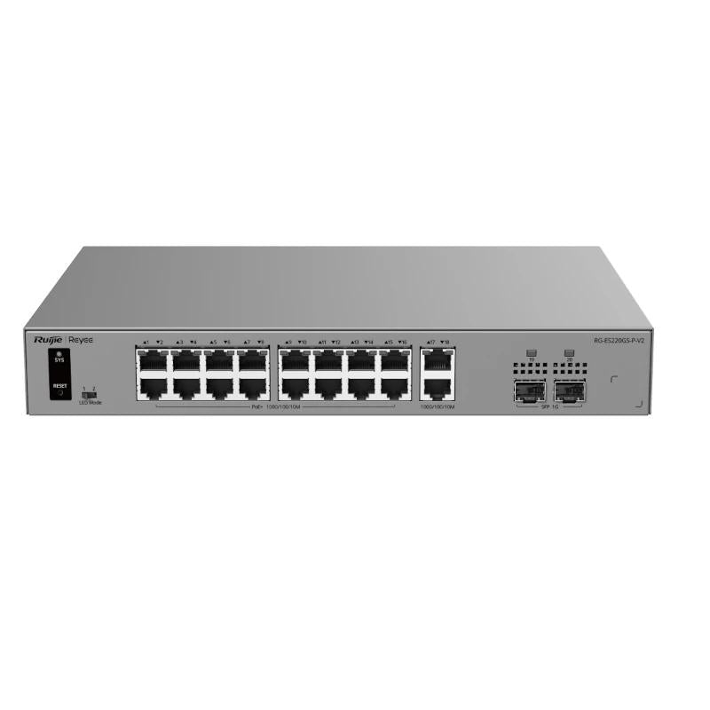Reyee RG-ES220GS-P-V2 Switch Cloud 16P PoE+ + 2P 1