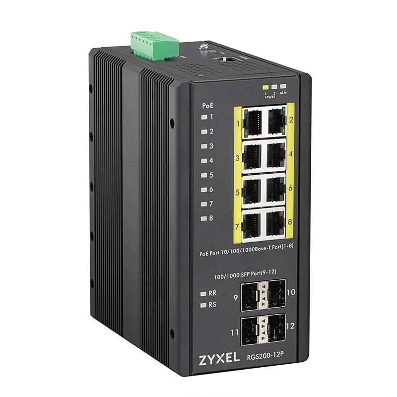 Zyxel RGS200-12P Switch POE Gest DIN 240W IP30 - detalle