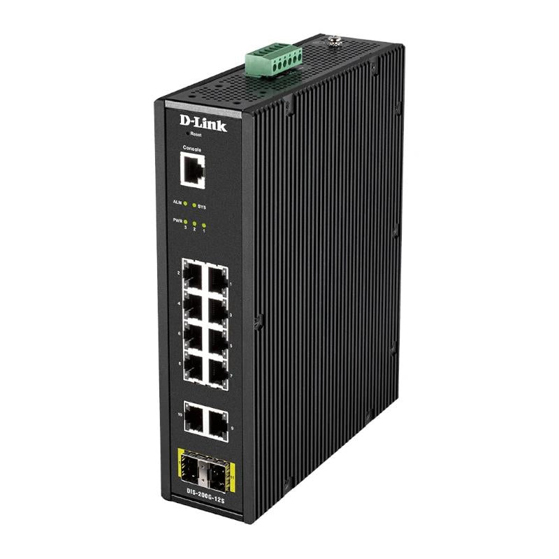 D-Link DIS-200G-12S Switch Industrial 10xGb 2xSFP - detalle
