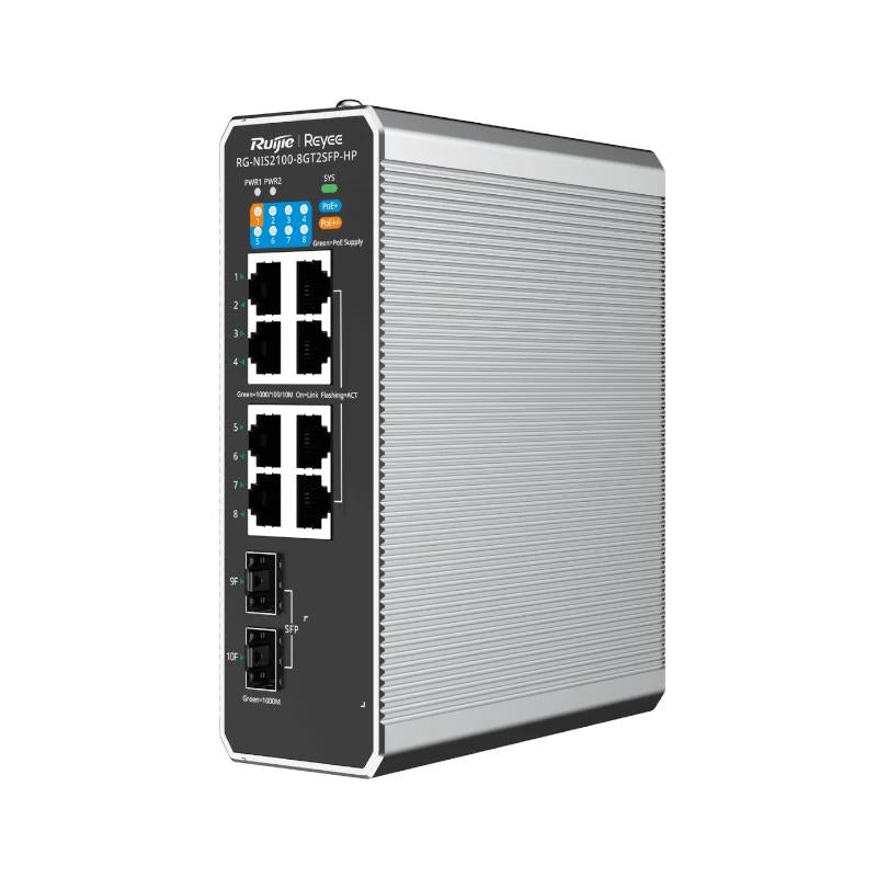 Reyee L2 Industrial Managed Switch, 8-Port RJ45 Gi - detalle