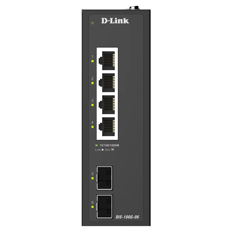 D-Link DIS-100G-06 Switch Industrial 4xGb 2xSFP - detalle