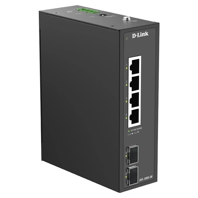 D-Link DIS-100G-06P Switch 6xG PoE+ 2xSFP