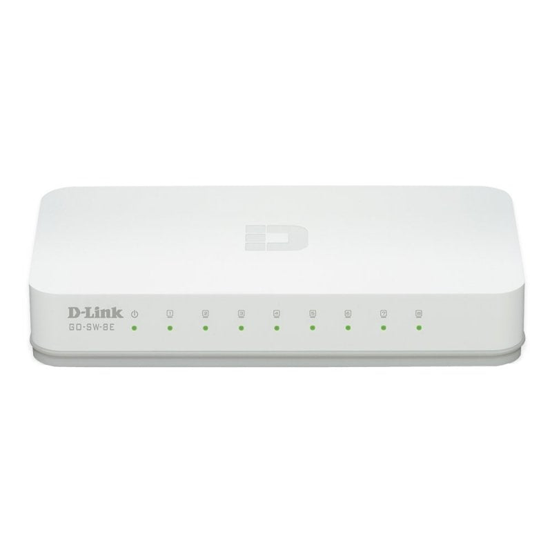 Conmutador D-Link GO-SW-8E Mini de 8 x 10/100 Mbps 