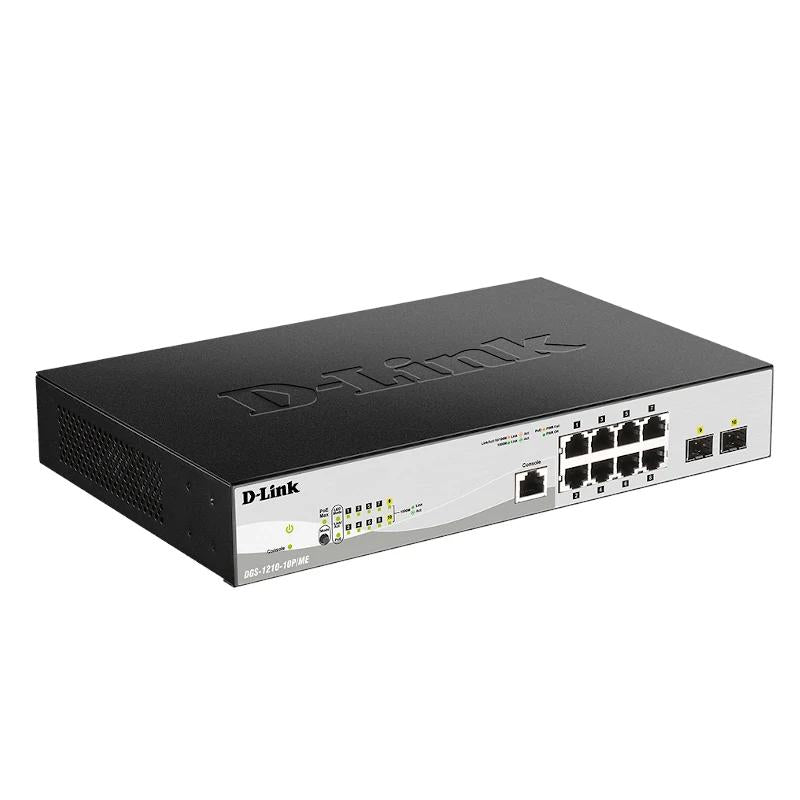 D-Link DGS-1210-10P/ME/E 10xGb PoE+ Switch 2xC - detalle