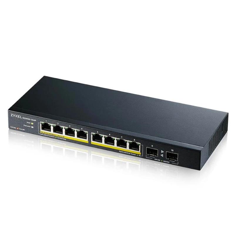 Zyxel GS1100-10HP v2 Switch 8xGbE 120 Watt PoE - detalle