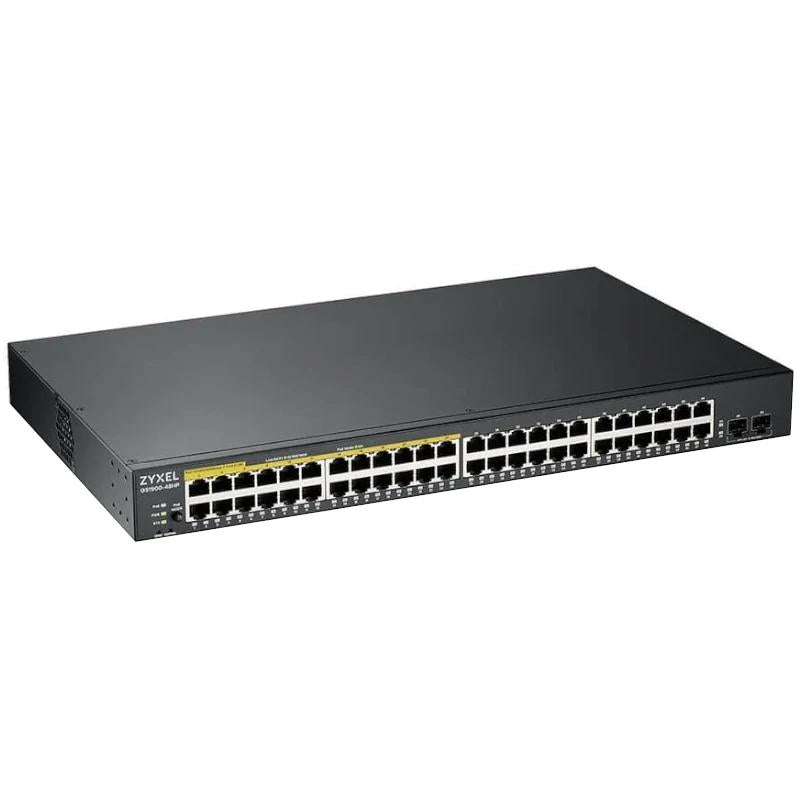 Zyxel GS1900-48HP v2 Switch 48xGbE L2 170W Rack - detalle