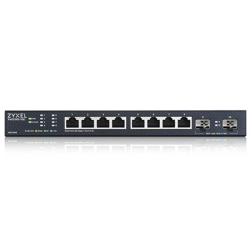 Zyxel XMG1915-10E Smart Switch 8x2.5GbE 2xSFP+ - detalle