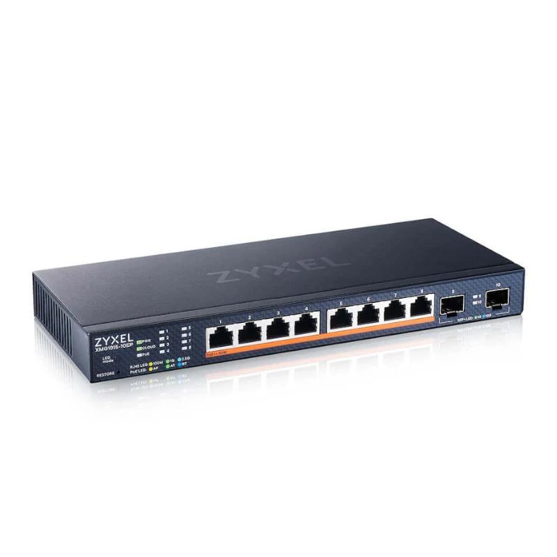 Zyxel XMG1915-10EP Switch PoE 8x2.5GbE 2xSFP+ - detalle