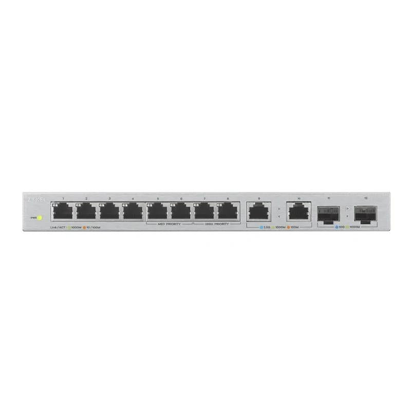 Zyxel XGS1010-12 v2 Switch 8xGb 2x2.5G 2xSFP+ - detalle