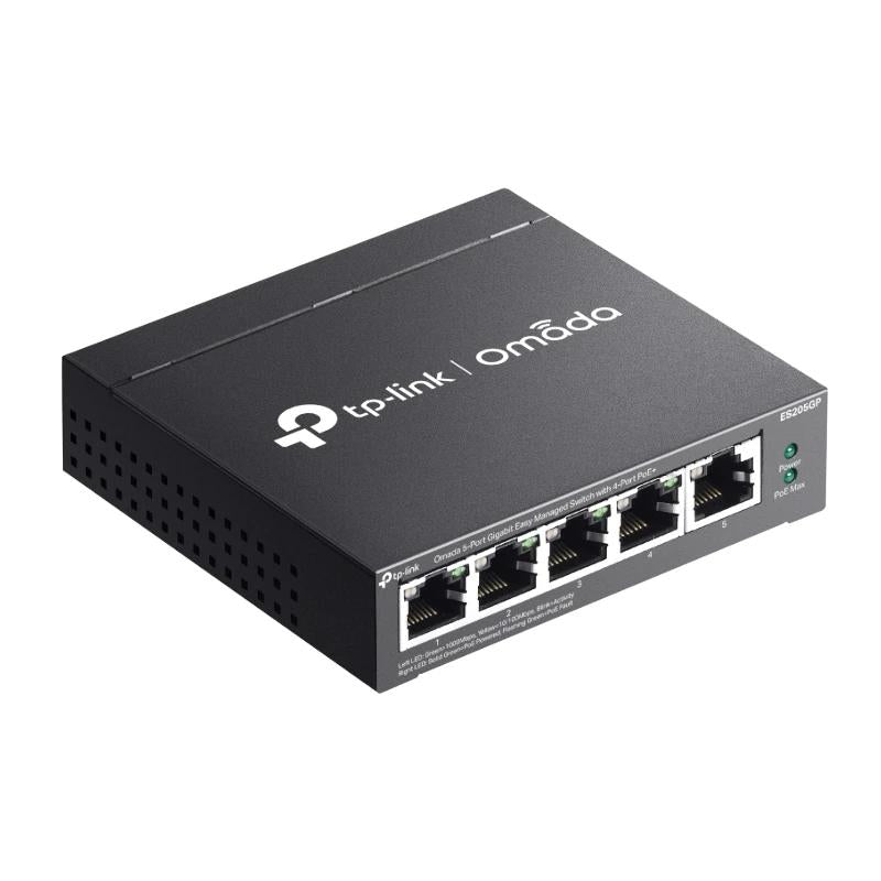 TP-Link ES205GP Switch 4xGb PoE+ 1xGb 65W Desktop - detalle