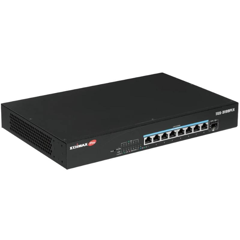 Edimax TGS-3109PLX Smart Switch 8x2.5G PoE++ 1x10G - detalle