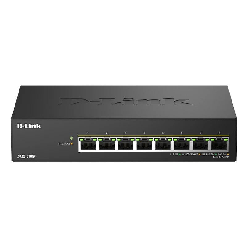 D-Link DMS-108P/E Switch 8x2.5mG PoE 230W