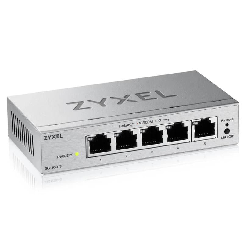 ZyXEL GS1200-5V3 Switch 5xGbE - detalle