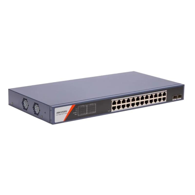 Hikvision DS-3E1526P-SI-24P2F Switch 24xG PoE 2xSF - detalle