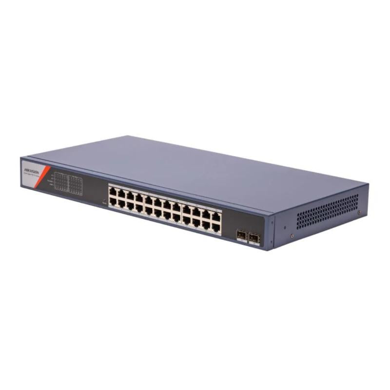 Hikvision DS-3E1526P-SI-24P2F Switch 24xG PoE 2xSF - detalle