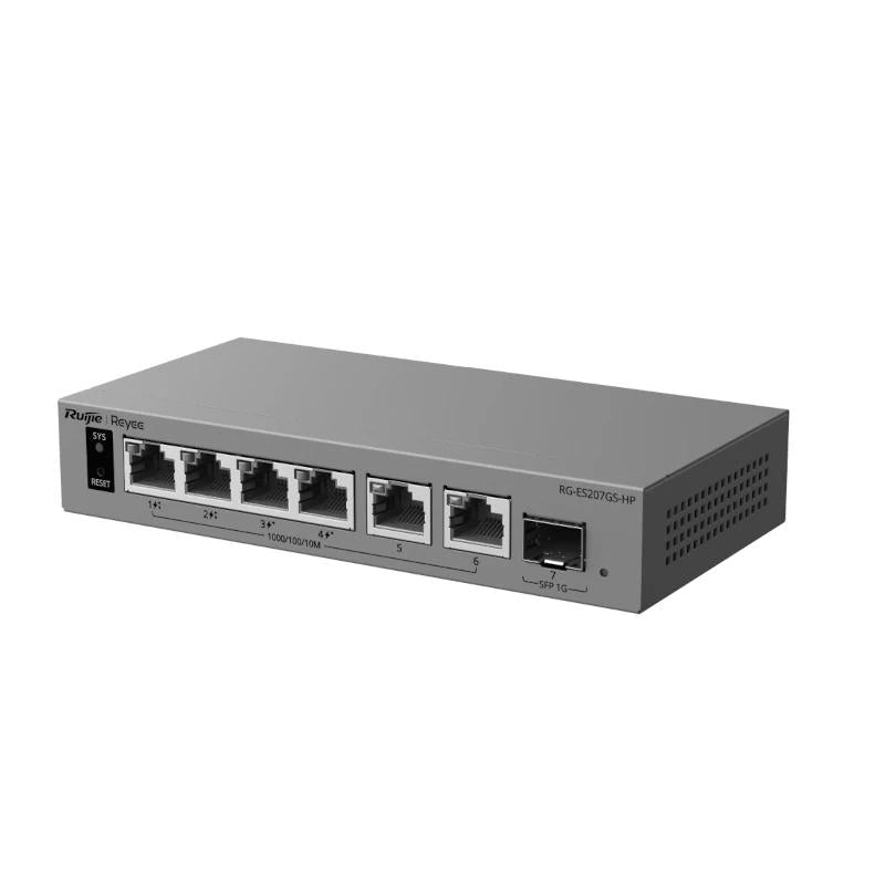Reyee RG-ES207GS-HP Switch Cloud 2P PoE++ 2P PoE+ - detalle