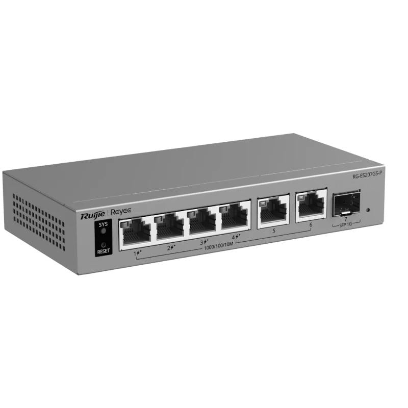 Reyee RG-ES207GS-P Switch Cloud 4P PoE + 2P 1G + 1 - detalle