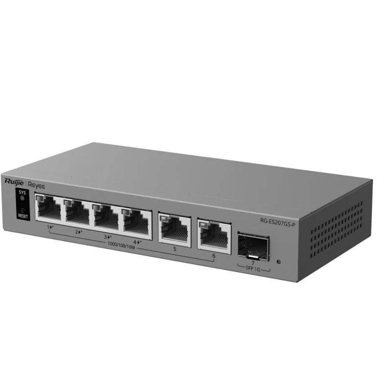 Reyee RG-ES207GS-P Switch Cloud 4P PoE + 2P 1G + 1 - detalle