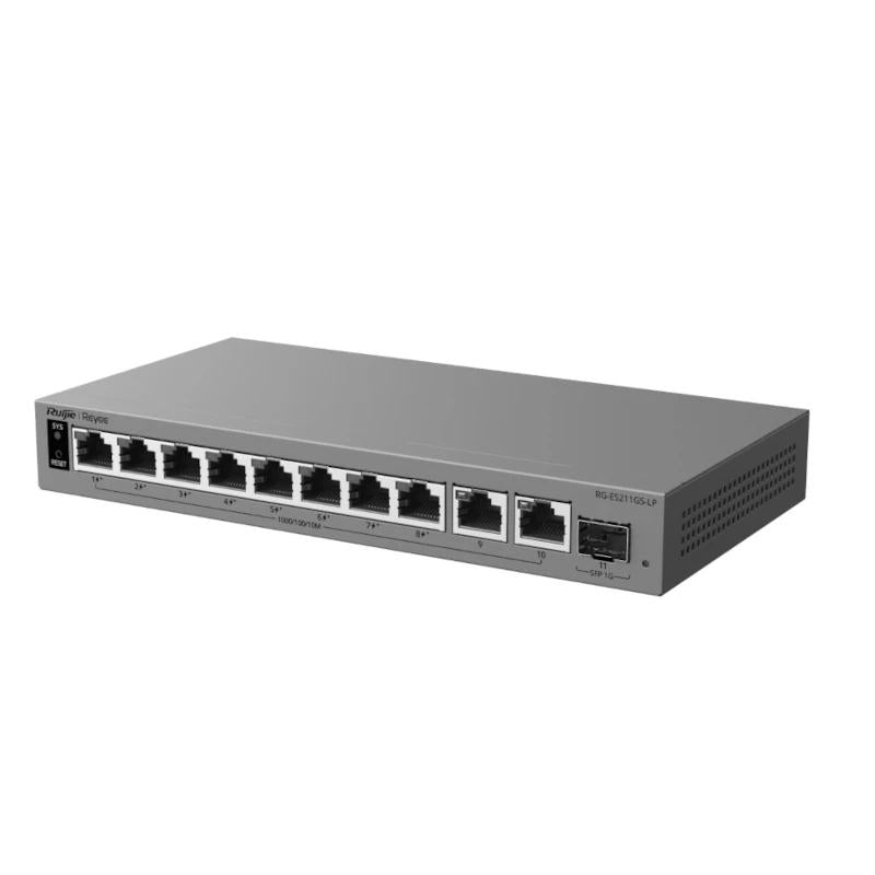 Reyee RG-ES211GS-LP Switch Cloud 8P PoE + 2P 1G + - detalle