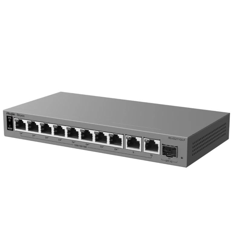 Reyee RG-ES211GS-P Switch Cloud 8P PoE + 2P 1G + 1 - detalle