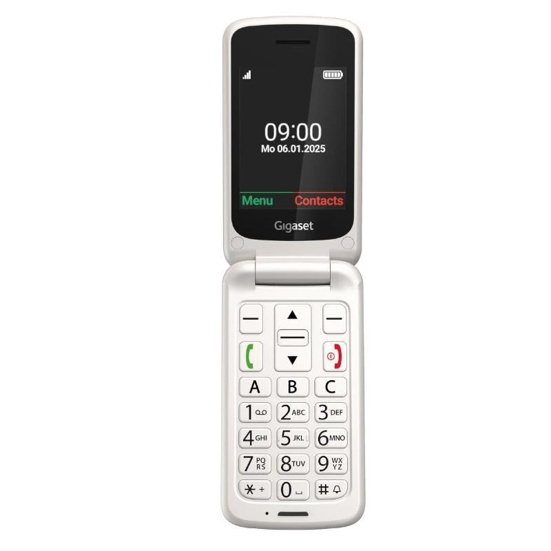 Gigaset Móvil Senior GL595 2.8" SIM Blanco Perla - detalle