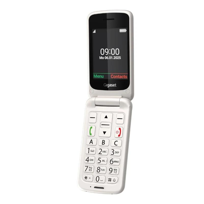 Gigaset Móvil Senior GL595 2.8" SIM Blanco Perla - detalle