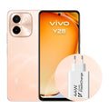 VIVO Y28 6,68" 4Gb(+4) 128Gb Laranxa + Cargador de 44W 