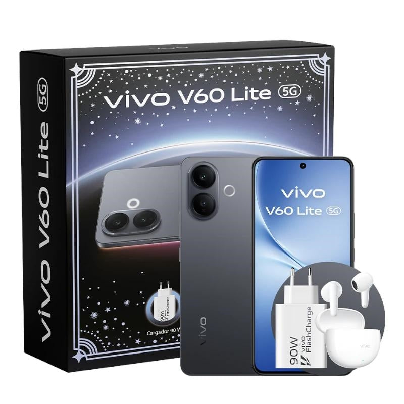 Paquete negro VIVO V60 Lite 5G 6,77" 8 GB 256 GB 