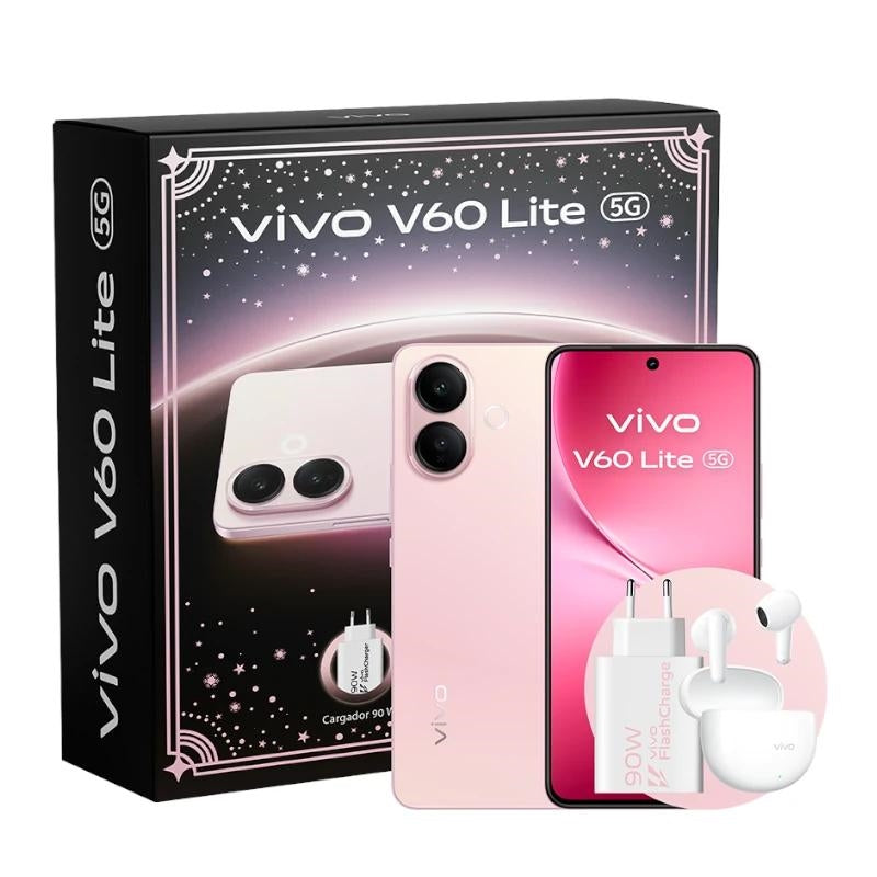 Paquete VIVO V60 Lite 5G 6,77" 8 GB 256 GB rosa 