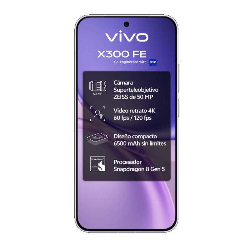 VIVO X300 FE 5G 6.31" 120hz 12Gb 512Gb Purple - detalle