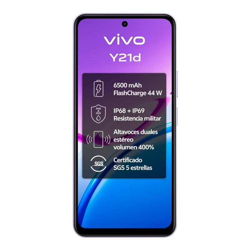 VIVO Y21d 4Gb(+4) 128Gb 6.68" IP69 Lavanda Purple - detalle