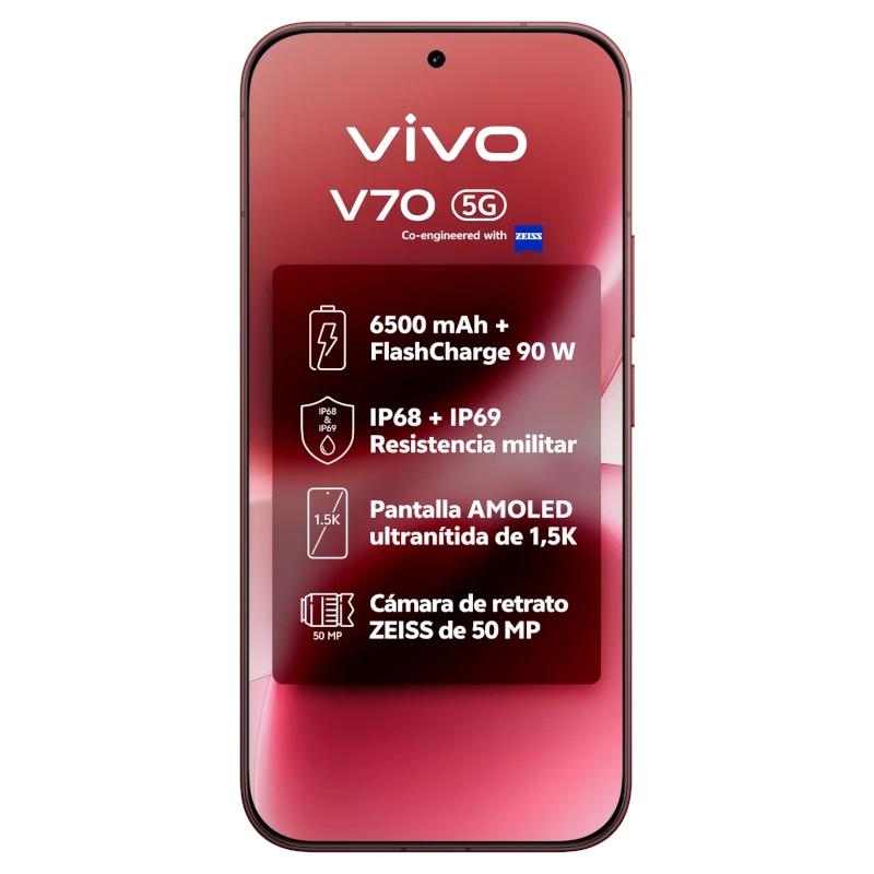 VIVO V70 5G 6.59" 8Gb 512Gb Brown - detalle