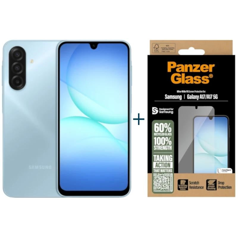 Samsung Galaxy A17 128GB 4GB Azul +Prot PanzerGlas