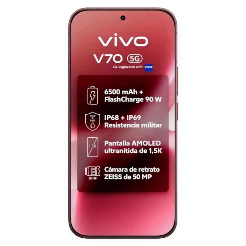 VIVO V70 5G 6.59" 8Gb 256Gb Brown - detalle