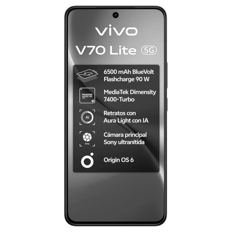 VIVO V70 Lite 5G 6.77" 6Gb 128Gb Black - detalle