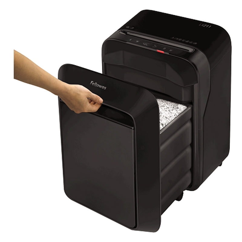 Fellowes Destructora LX211 Negra microcort  2x12mm - detalle