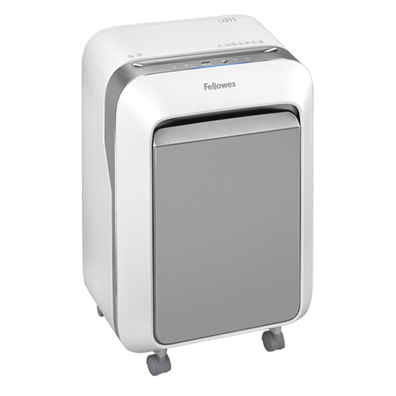 Fellowes Destructora LX211 Blanca microcor. 2x12mm - detalle
