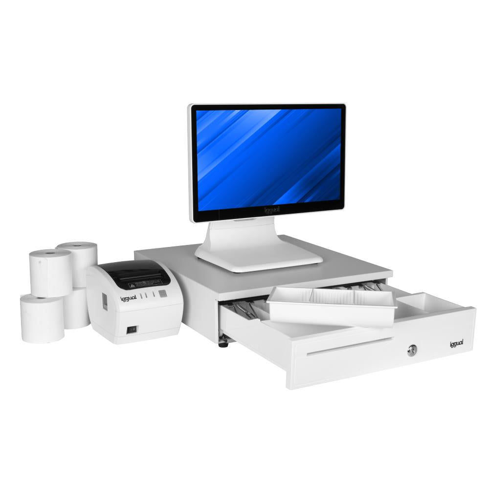 Pack TPV blanco 15,6"  N100 +30PW+EASY80W+W11 - detalle