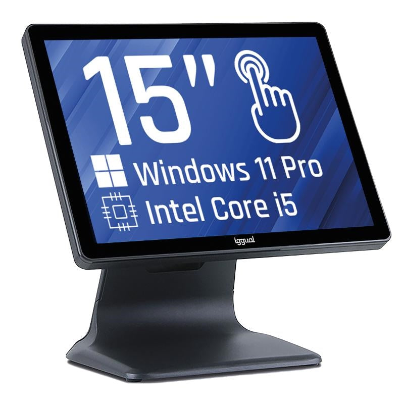 iggual TPV AIO 15" i5 8350U 8+256GB WiFi W11 Pro